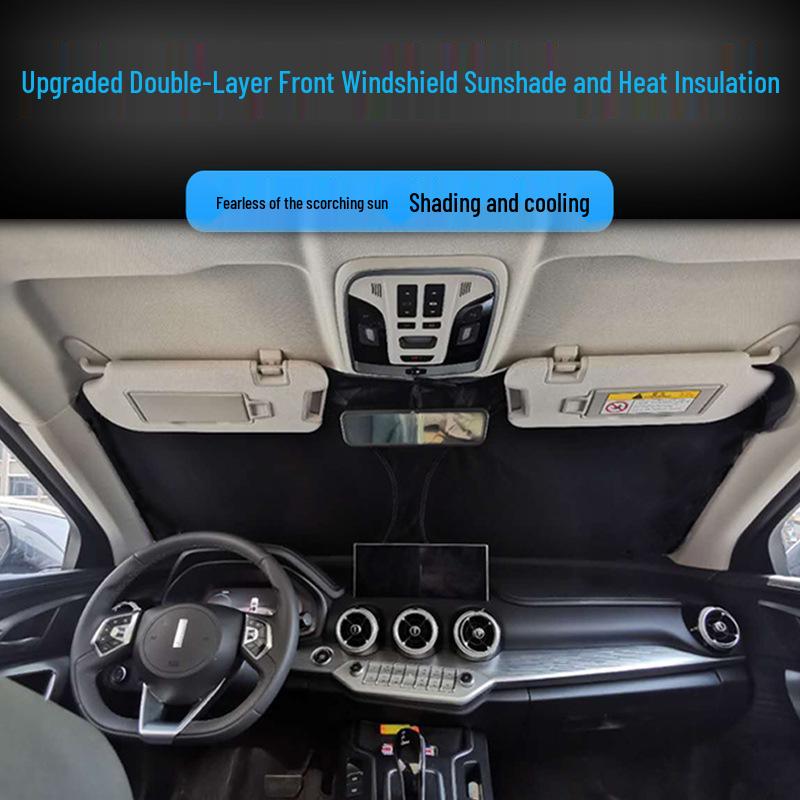 Custom Sunshade for MINI PACEMAN - Full Blackout Front Windshield Protection, Double-Layer Folding Design