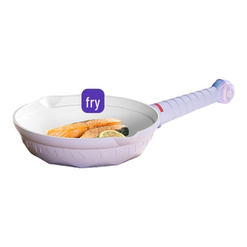 TIBORANG Cream Lollipop Multi-use Frying Pan