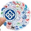 50 Stück Beliebte Chinesische Universitätslogo-Aufkleber für Gepäck Laptop Ipad Notizbuch Tagebuch Tasse Wasserdichter Aufkleber
