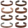 Retro-Stil Blumen-Magnet-Armband & Ring-Set in Rotkupfer für Paare