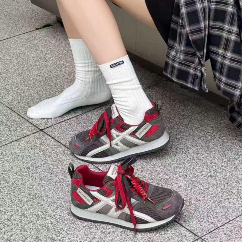 

Dexun shoes 2025 early autumn women s shoes latte fashion versatile lace-up leisure sports platform leather Forrest Gump shoes women s 35