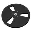 1 4 7 Inch Empty Tape Reel Universal 3 Holes Aluminum Alloy Open Reel Takeup Reel for NAB Black