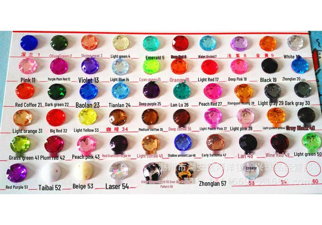 Acrylic 13x18mm Long Octagonal Multi-faceted Double Hole Rhinestones for Hand-sewing