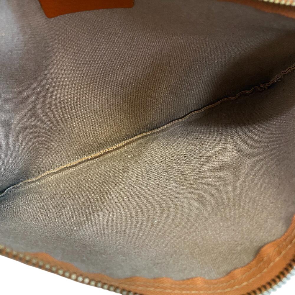 MCM Pouch clutch logo leather Vicetos business bag Brown leather Used