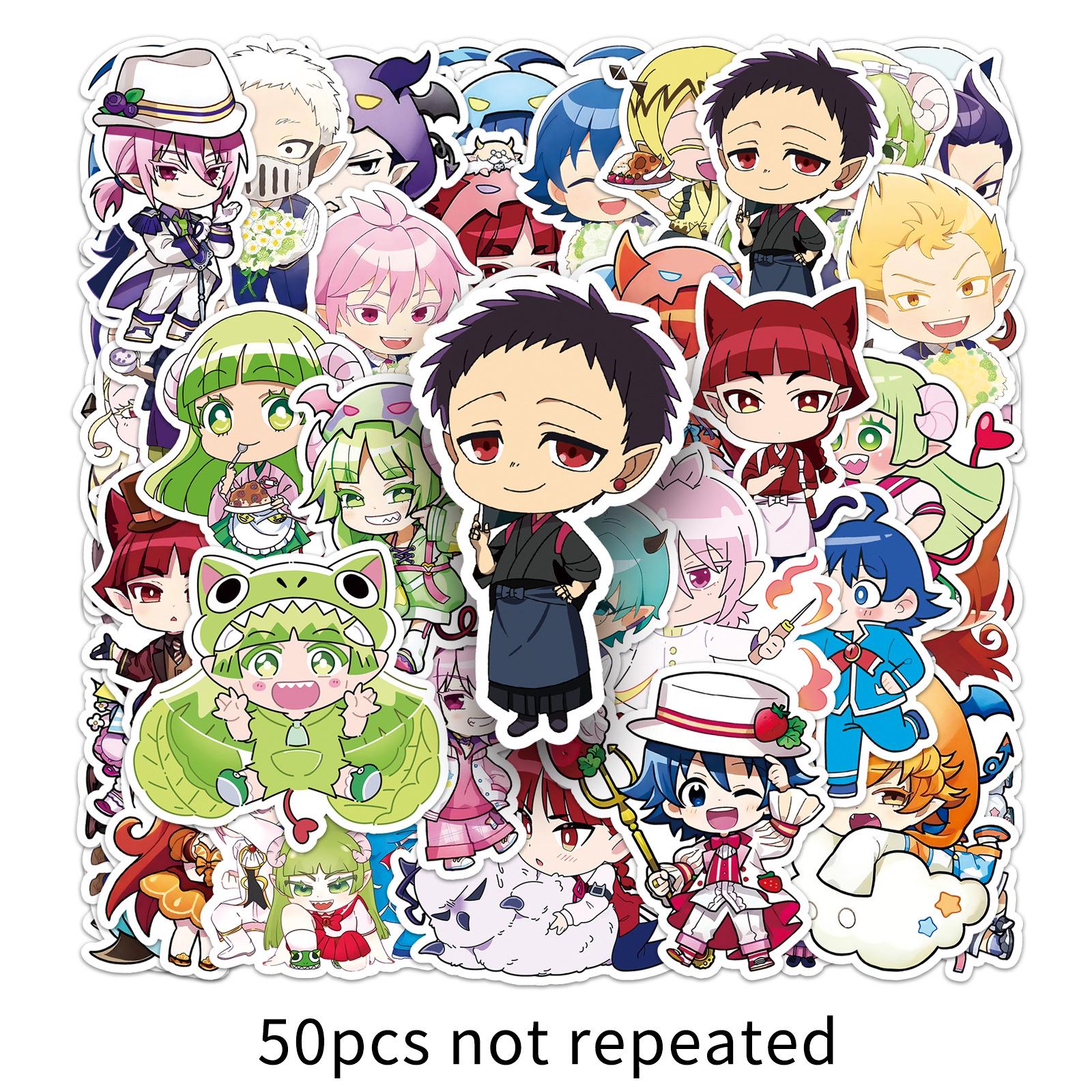 Iruma-kun Possessed Stickers: 50 Japanese Manga Anime Stickers for Decorating Cups, Phones, and Journals