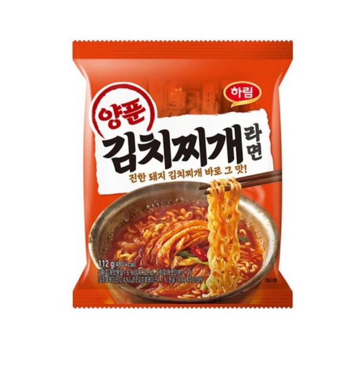 Harim Yangpoong Kimchi Jjigae Ramen 112g (4 Packs) – Spicy Korean Kimchi Stew Noodles
