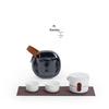 Mr. Nanshan Portable Ceramic Gongfu Travel Tea Set (1 Pot, 2 Cups)