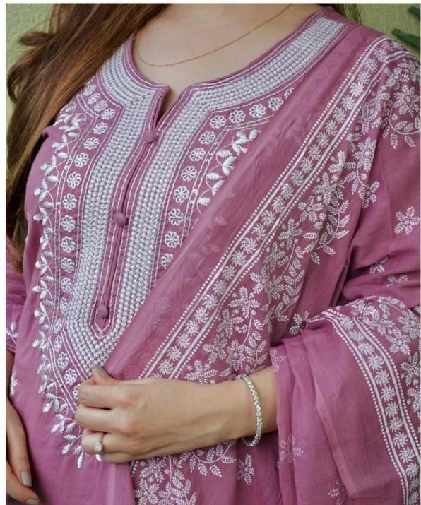 Designer Party Wear Women Cotton Blend Kurta Pant Dupatta Set Indian Pakistani Kurti Salwar Suit