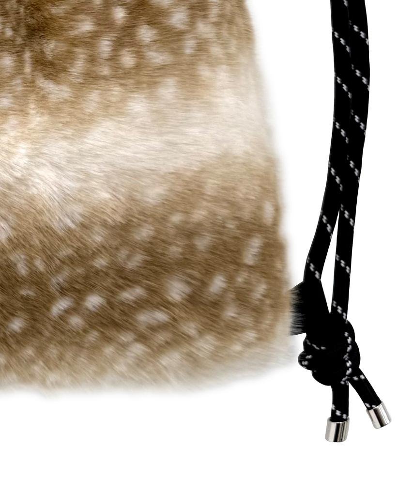 Other-Worldly Fluffy Fur Gym Sack [Beige Dear]