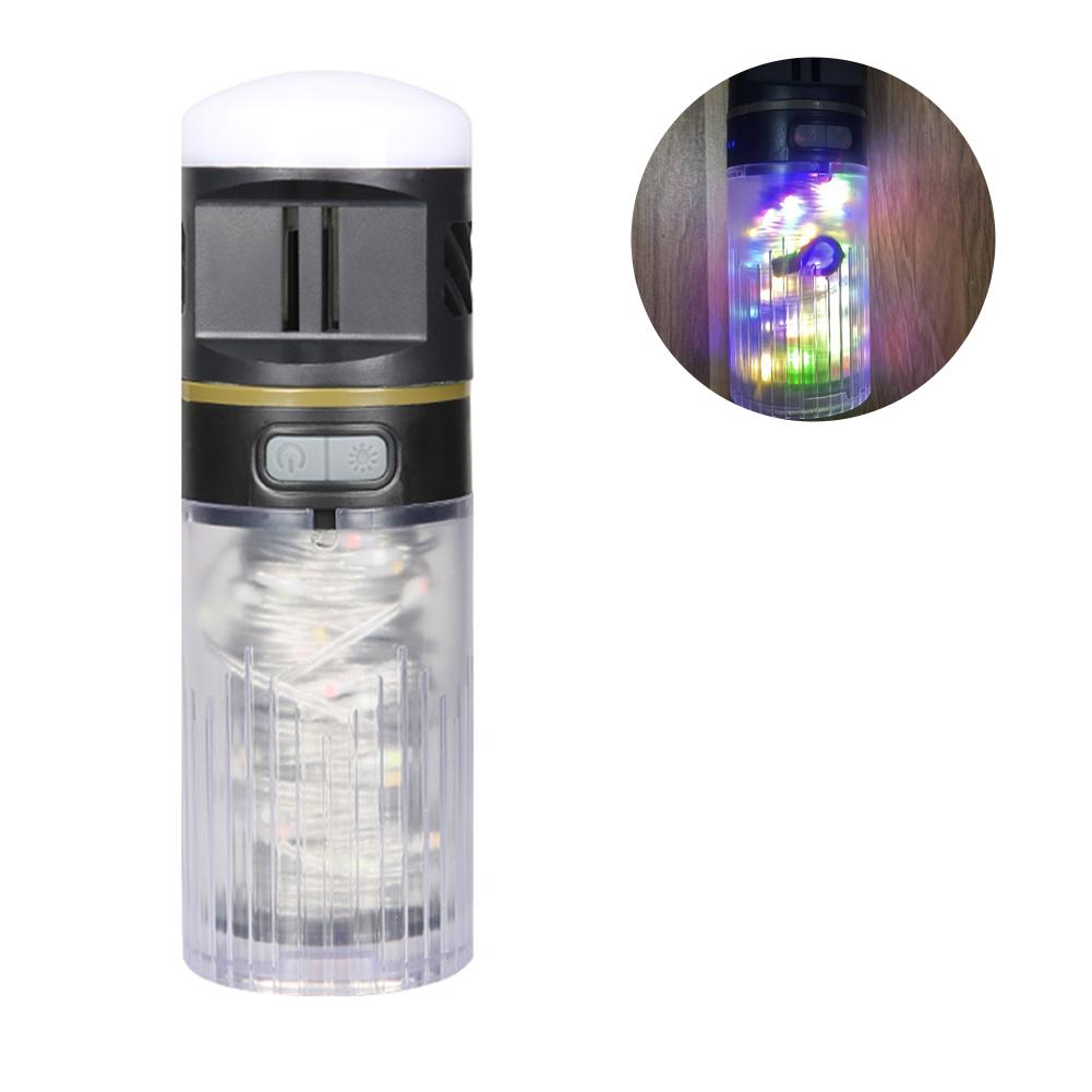 2-in-1 Multifunctional Portable Lantern LED Ambient Light String  Type-C Rechargeable Portable Outdoor Camping Atmosphere Light