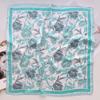 1116 spring new literary and artistic small square scarf women's versatile decoration matching shirt fashion high-end simulation silk scarf