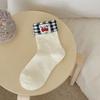 Weiße Kätzchen Süße Socken Frühling Baumwolle Mittelschaft Koreanischer Trend Schleife Stapelbare Socken