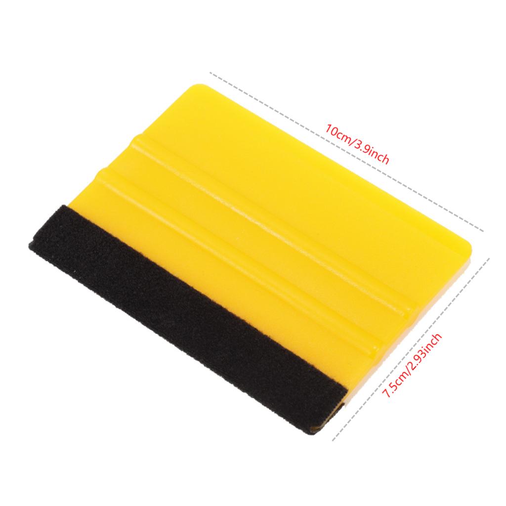 10Pcs HARD Carbon Fiber Film Vinyl Wrapping Fabric Felt Squeegee Car Wrap Window Tint Tool Cleaning Scraper Sticker Remover