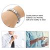 Simple Style Unisex Titanium Steel Bracelet Wristband Jewelry Bangle for Health Energy (Silver)