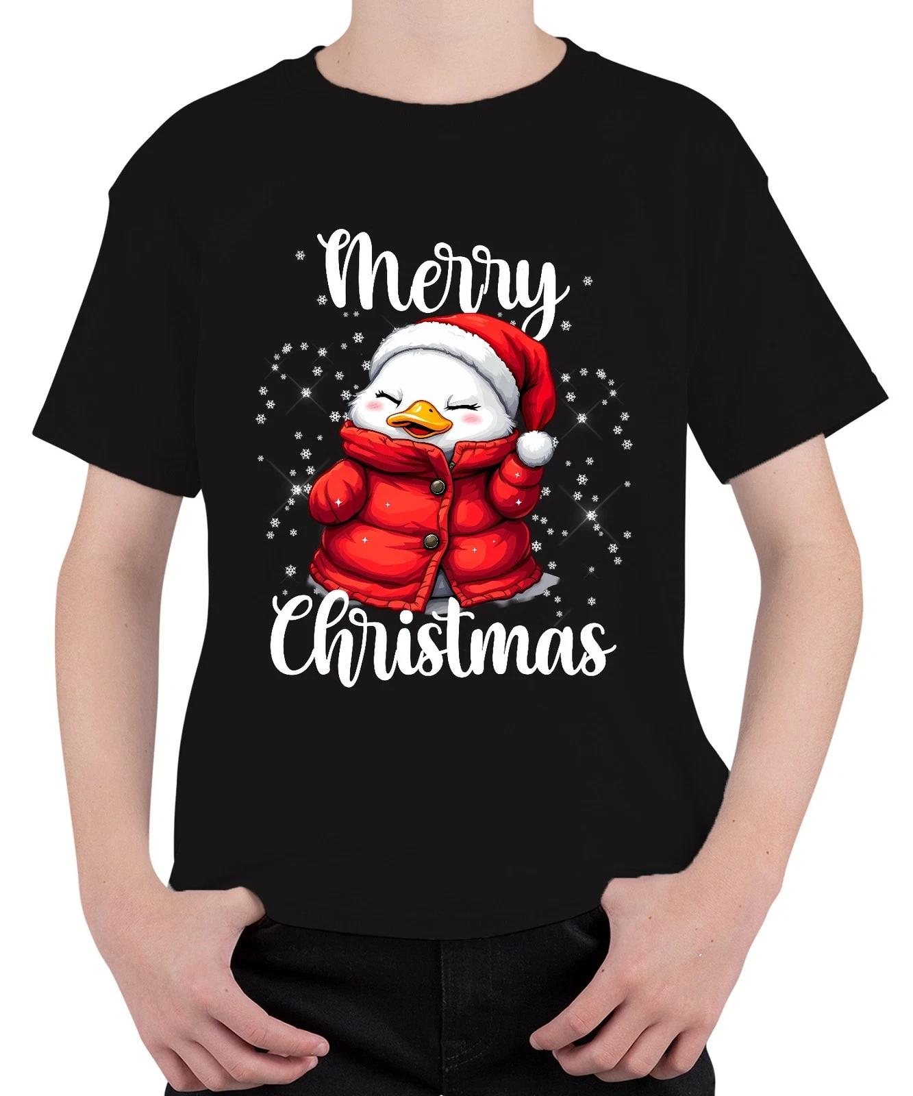 Merry Christmas niedlich Ente Weihnachtsmütze Winter Kinder Santa Unisex Kinder M