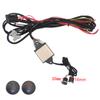 Built-in Car Seat Heater Kit Fit 2 Seats,Universal 12V Heating Pads Max 108W,3 Levels Square Dual Control Switch System