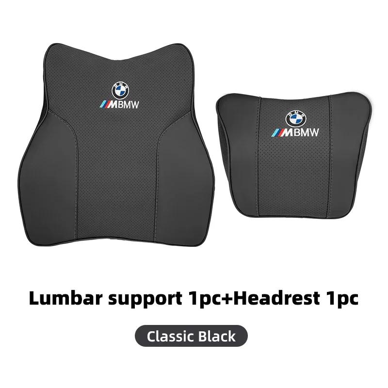 Nytt bilsete hodestøtte nakkestøtte brodert minneskum korsryggpute for BMW M X1 X3 X5 X6 X7 E30 E90 M3 E84 E83 F25 E