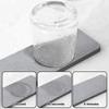 5PCS Quick Dry Solid Color Diatomaceous Bathroom Shower Pad Absorbent Mat Faucet Drain Diatomite Desktop Mat Grey