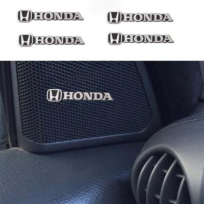 Car Audio Speaker Emblem Decoration Sticker for Civic 10th 11th Gen Hrv Jazz City Fit Accord Crv Mugen Odyssey Accessories BO9