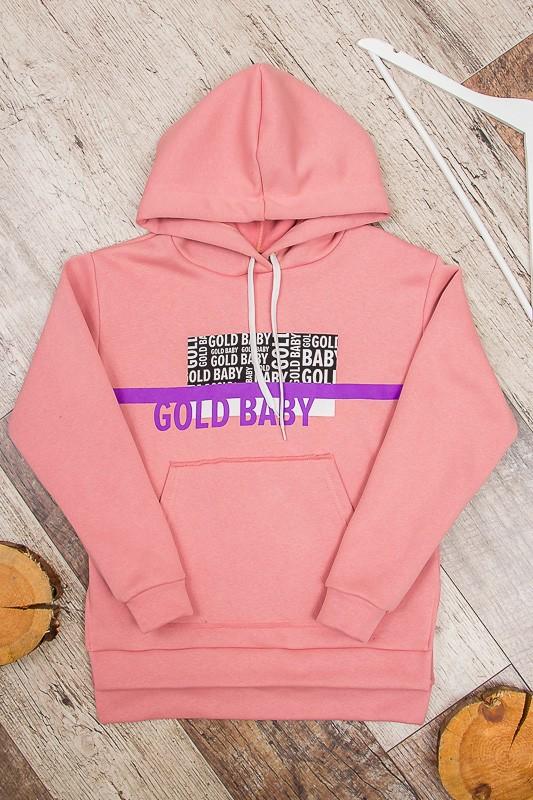 

Толстовка з капюшоном (Дівчата) Зима 6161-025-33-5 HC 122 амарантовий