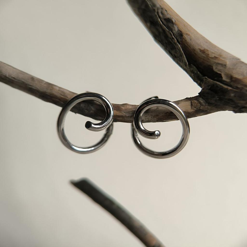 Silver Earrings Without Stones (2192749)