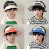 Kids Summer Visor Hat Large Brim Sun Protection Cap For Boys And Girls UV Shield Outdoor Beach Shade Hat For Toddlers