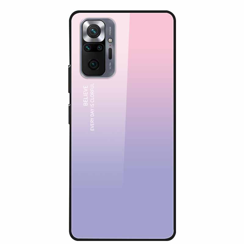 Tempered Glass Colorful Cover For Xiaomi Redmi Note 10 Pro Case Hard Shockproof Funda for Redmi Note10 / Note 10Pro Cases Shell