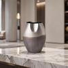 Decorative Vase Gradient Aluminum Elegant for Entryway, Mantel, Minimalists