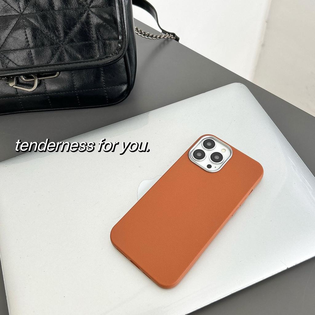 For Apple 17promax Phone Case for IPhone 16 Premium Imitation Lychee Skin Pattern 15 All Inclusive Protective Case 14 New