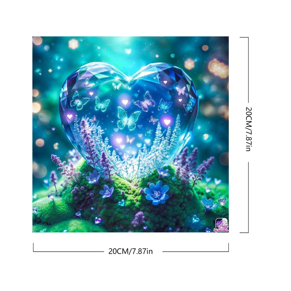 DIY Abstract Series Oil Paint by Numbers On Canvas 20x20cm Without Frame Painting by Numbers for Adults Beginner Home Decor Gift