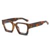 Yellow Square Glasses For Ladies Stylish Oversized Clear Lens Eyeglasses Female Vintage Big Frame Computer Safety Glasses Eye Glasses Spectacle