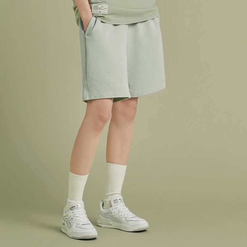 Li-Ning Sports Lifestyle Drawstring Elastic Waist Casual Shorts Men Bottoms Desert-Green AKSS315-5