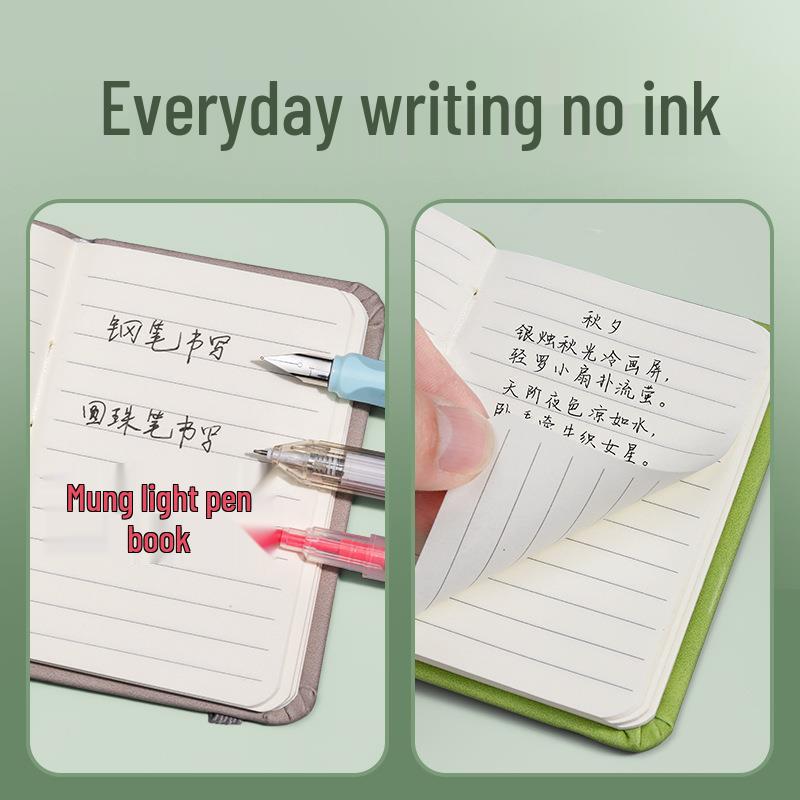 Sijin A7 Leather Hardbound Notebook with Elastic Band - Portable Pocket Planner for On-the-Go Note-Taking