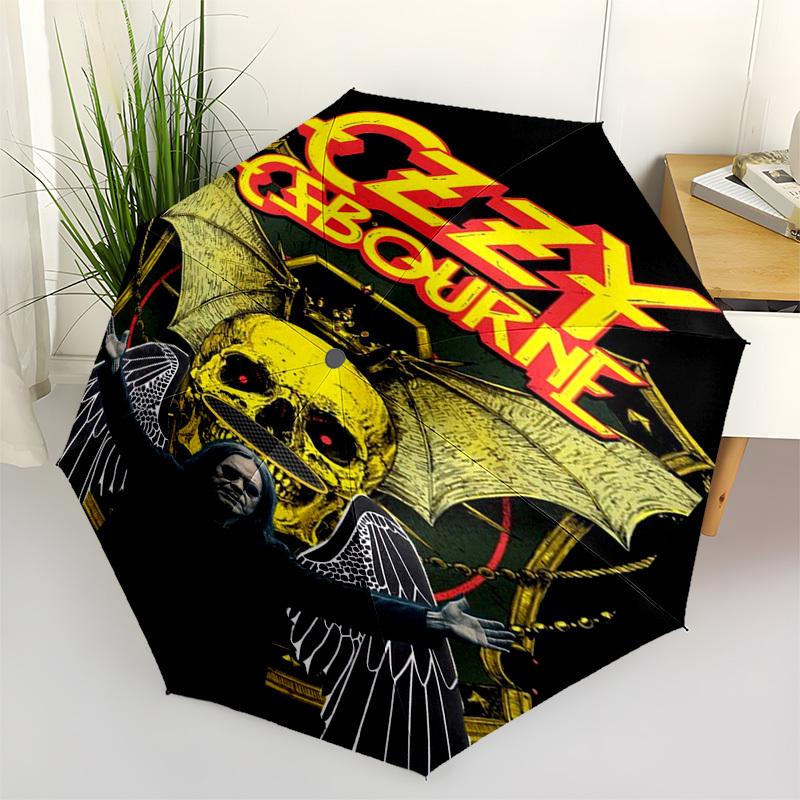 1pc Ozzy Osbourne wings Automatic Open,Windproof, Compact Travel Umbrella, Gift for Birthday, Christmast93040