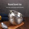 Adneny 10-Piece 12.5cm Stainless Steel Double-Layer Anti-Scald Bowl Set