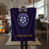 Coperta di Flanella Stampata FK Austria Vienna, Alta Qualità, Confortevole per Tutte le Stagioni, Arredamento per la Casa, Calore e Comfort