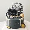 Father's Day Motorcycle Cake Topper: Alloy Slide Motorcycle Model Birthday Gift