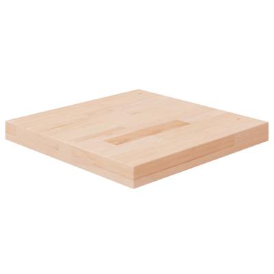 Vidaxl Square Tabletop, 40X40X4 Cm, Raw Oak Wood