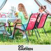 Metal Garden Chairs for Terrace, Balcony, Garden, Set, Pink, Strong X4