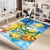 1PC Homer Simpson Lisa Simpson Carpet Ultra Soft, Thick & Absorbent, Non Slip Machine Washable Mat for Entryway
