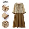 Elegant Mother's Spring Suit & Summer Dress Set for Middle-Aged Women