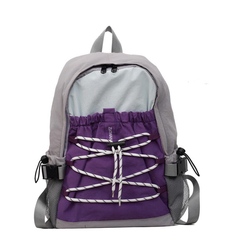 Спортивный рюкзак с кулиской в стиле колор-блок