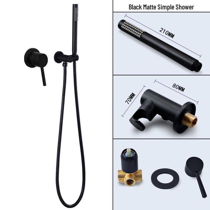 TLXT Concealed Wall-mounted Shower Faucet Set