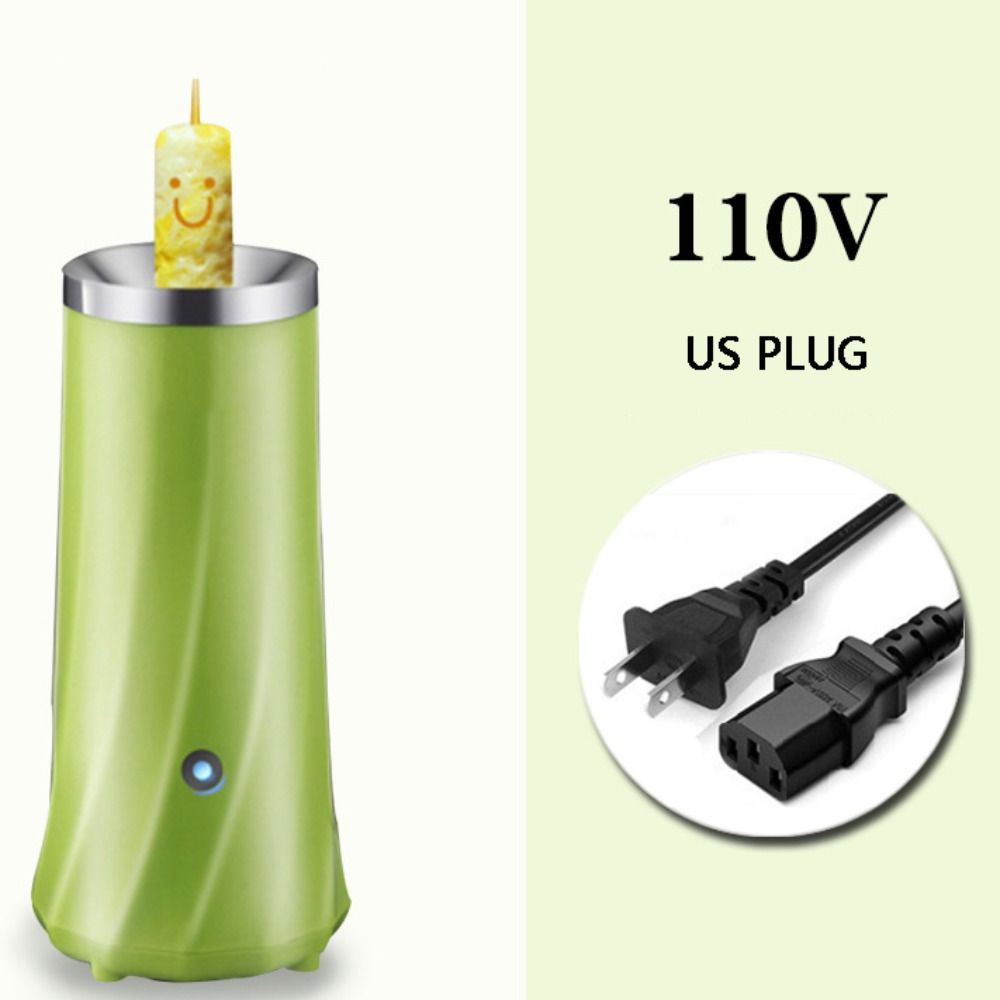 

with Cleaning Brush Automatic Eggs Roll Maker Non-stick Coating Egg Roll Sausage Machine Dormitory Green-US