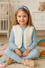 Warm Children' Vest 110 Sleeveless Sheepskin Coat Cream