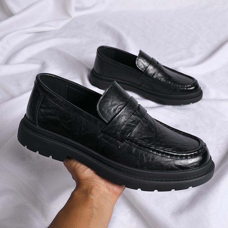 Men's Dress Shoes Leather Fashion Shoe for Men Business Formal Casual Shoes Slip on Wedding Men Shoes male footwear