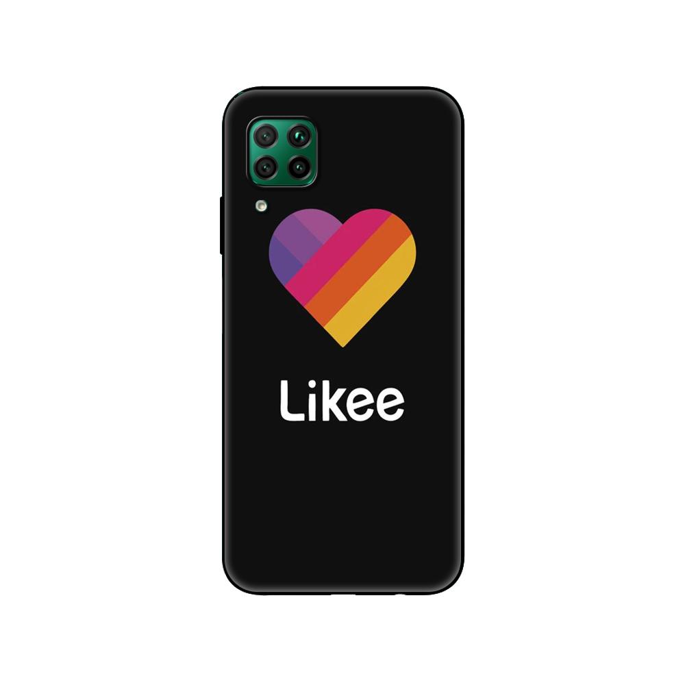 Black tpu Case For Huawei P30 Lite P30 Pro P40 Case For Huawei P40 LITE E P Smart Case Cover fashion Likee cat bear love heart
