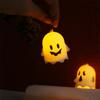 6PCS Creative Halloween Luminous Ghost Keychain Luminous Hanging Ghost Pendant LED Party Ghost Light Gifts Bag Charms