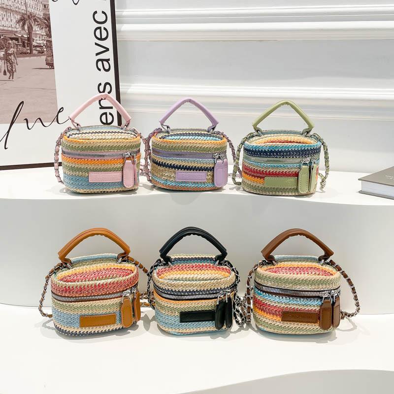 Sac à main - Sac seau bandoulière pour femme - Sac tissé haut de gamme, de niche pour femme