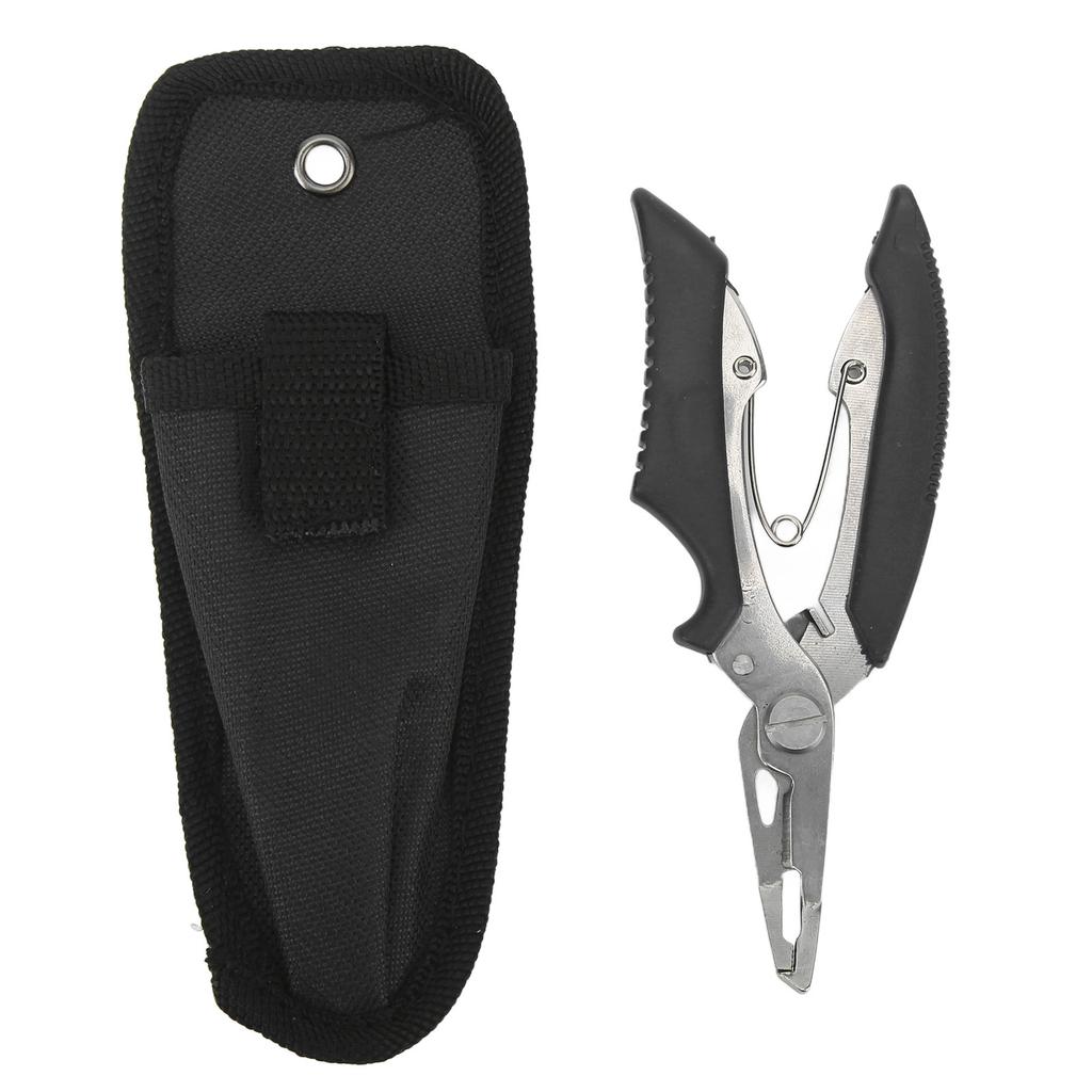 Stainless Steel Fishing Pliers Curved Mouth Lure Wire Cutter Multifunction Lure Pliers for Outdoor Fishing